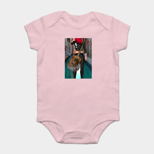 Venice reflection Baby Bodysuit by lytebound